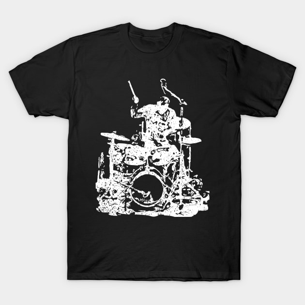 Drummer In Action T-Shirt by jazzworldquest